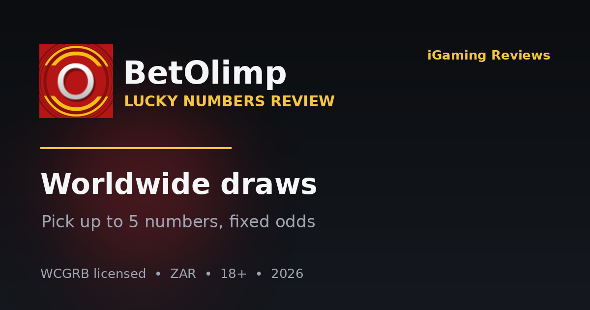 Betolimp Lucky Numbers Review 2026: Worldwide Draws, Fixed Odds